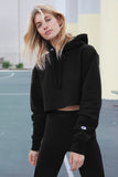Champion® Women’s Reverse Weave® Cropped Cut-Off Hooded Sweatshirt