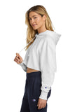 Champion® Women’s Reverse Weave® Cropped Cut-Off Hooded Sweatshirt