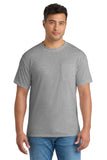 T-shirt Port & Co Tall Core Blend avec poche