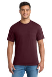 T-shirt Port & Co Tall Core Blend avec poche
