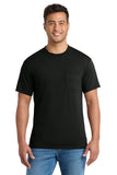T-shirt Port & Co Tall Core Blend avec poche