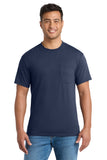 T-shirt Port & Co Tall Core Blend avec poche